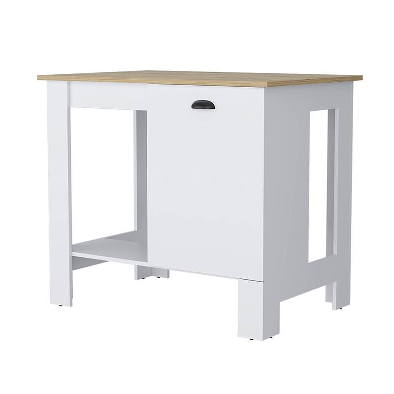 Vancouver Kitchen Island with 1Door Two Interior Storage Shelves