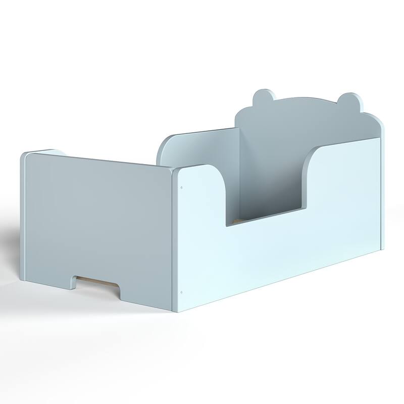 Toddler Floor Bed Frame - Bear Shape Cot Bed for Boys & Girls Ages 3-6