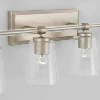 Breigh 4-light Brushed Champagne Bath/ Vanity Fixture