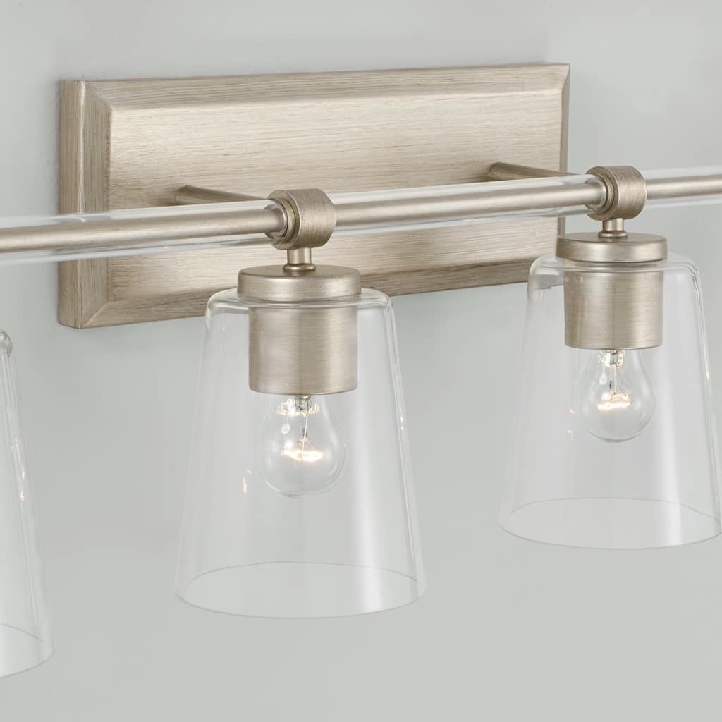 Breigh 4-light Brushed Champagne Bath/ Vanity Fixture