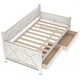 preview thumbnail 4 of 7, Twin Size,Modern and Rustic Casual Style Daybed with 2 Large Drawers, X-shaped Frame