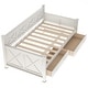 preview thumbnail 10 of 24, Twin Size Wooden Modern and Rustic Casual Style Daybed with 2 Large Drawers,Bed W/X Frame Design,for Apartment, Bedroom