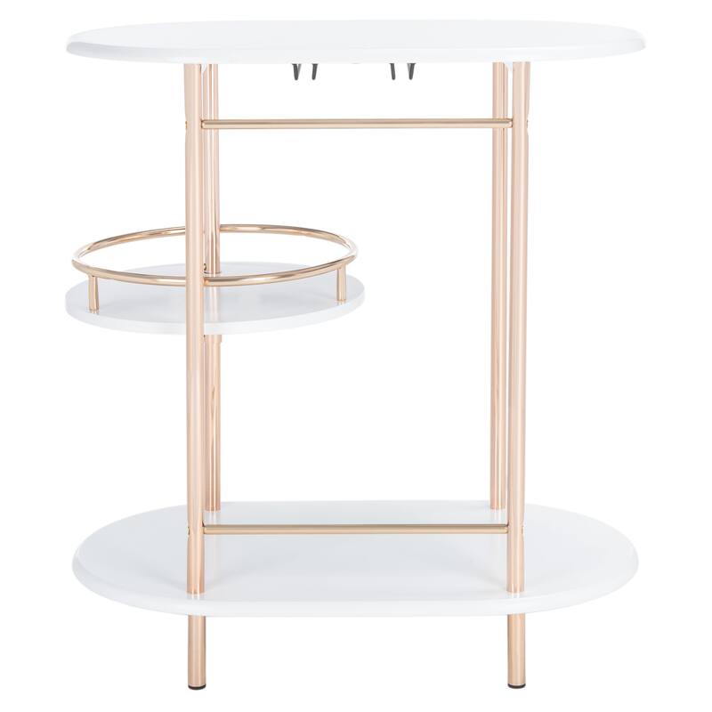 SAFAVIEH Ula 3-Tier Swivel Bar Table - 29.53" W x 17.72" L x 32.76" H - 30"Wx18"Dx33"H