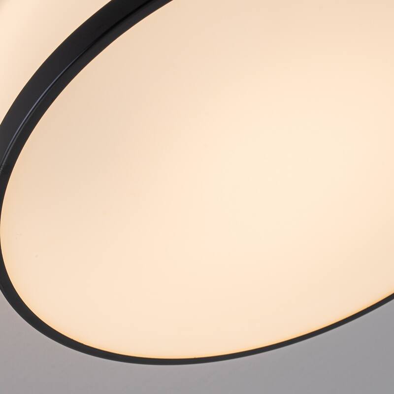 Selectable LED Flush Mount Ceiling Light with Frosted Glass