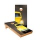 preview thumbnail 1 of 3, Mini Yellow Car Cornhole Boards NO Bags - Add Board Lights