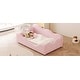 preview thumbnail 13 of 11, Upholstered Toddler Bed with Cloud Design and Safety Guardrails