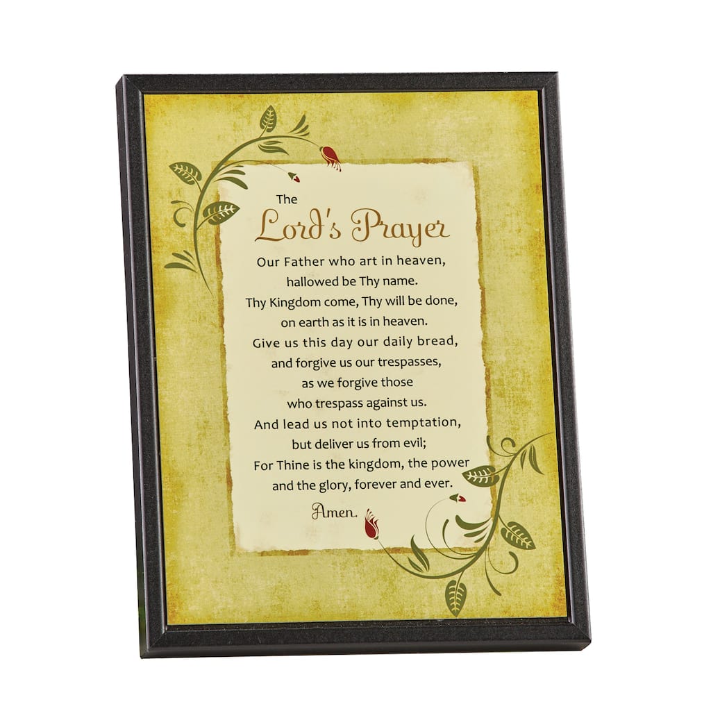 Dexsa Lord's Prayer Wood Frame Plaque