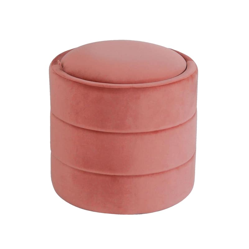 HomePop Storage Round Ottoman