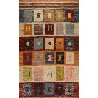 Checkered Moroccan Berber Large Area Rug Hand-knotted Wool Carpet - 10 ...