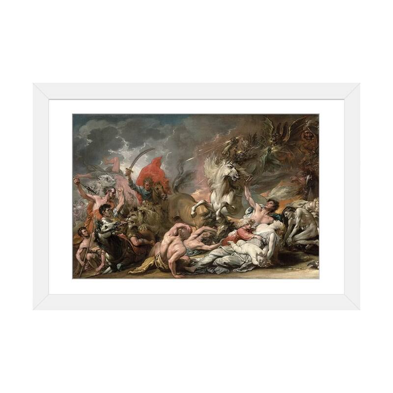 iCanvas "Death on the Pale Horse, 1796" by Benjamin West - White - 16x24x1