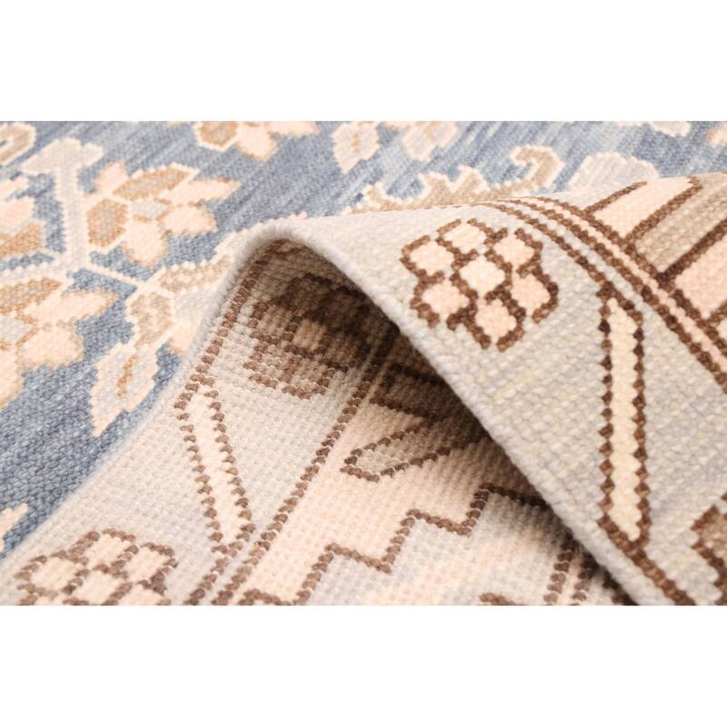 ECARPETGALLERY Hand-knotted Modern Oushak Navy Wool Rug - 8'2 x 10'0