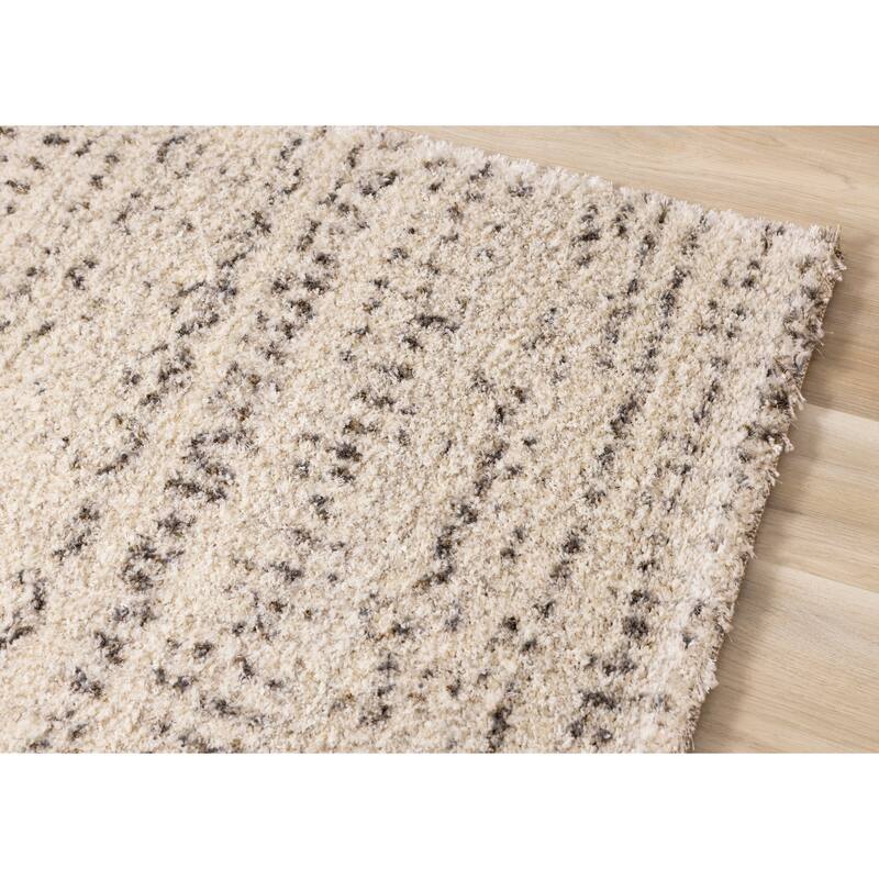 Lush Collection - Cream/Brown Luxury Soft Wool Rug