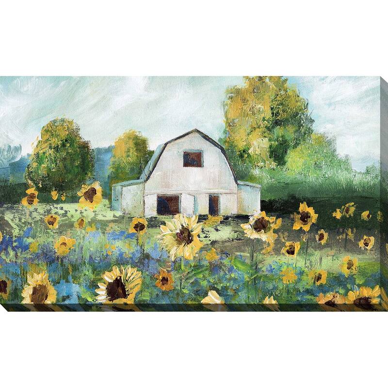 "Sunflower Barn " by Nan Print on Canvas