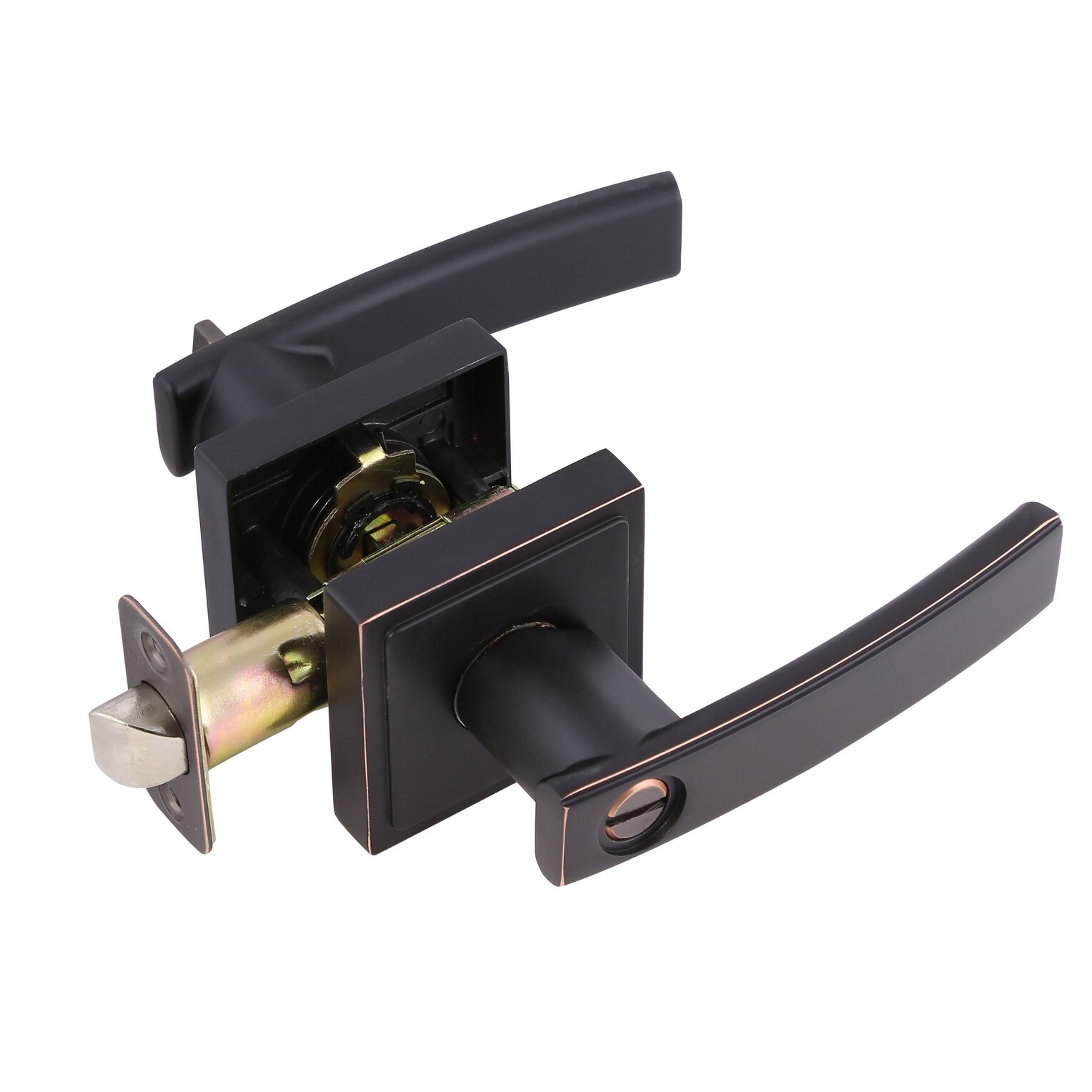 Shop Design House 581744 Emblem Vista Privacy Door Lever Set With