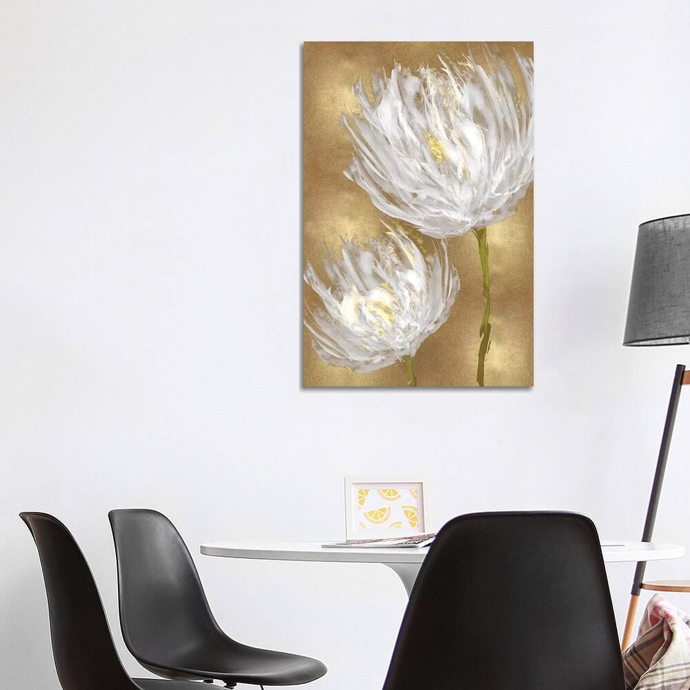 iCanvas "Tulips on Gold II" by Vanessa Austin Canvas Print