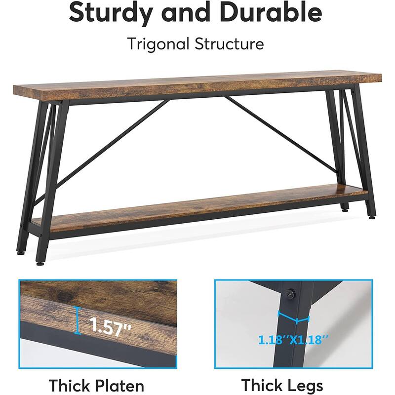70.9 Inches Entry Console Table, Long Sofa Table