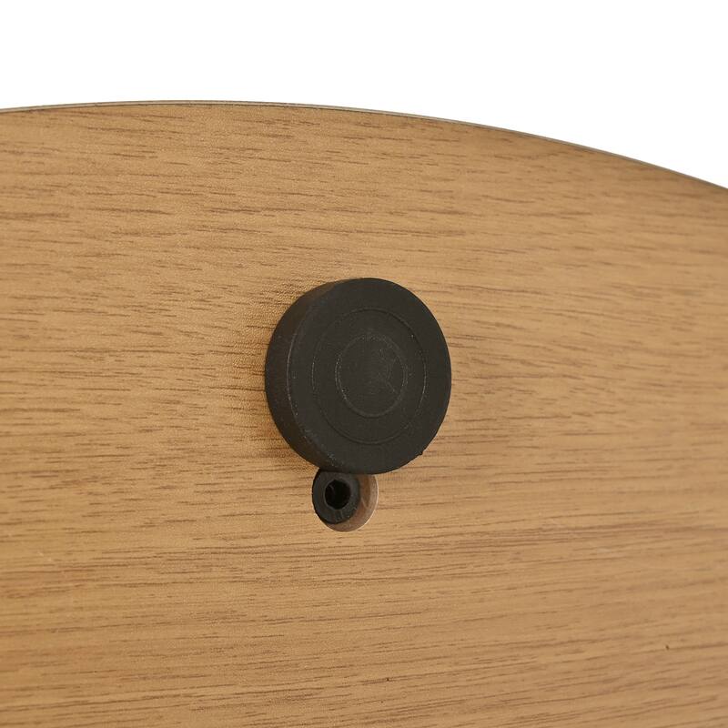 2-Piece Mid-Century Round Coffee Table Set with Sliding Doors and Storage for Stylish Living Room Organization