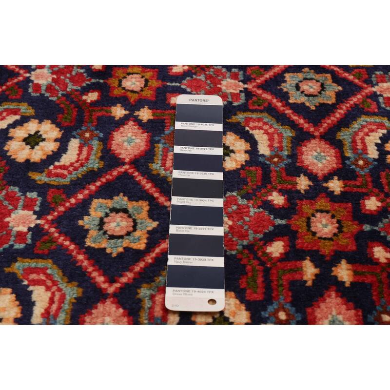 ECARPETGALLERY Hand-knotted Andelz Navy Wool Rug - 4'11 x 10'5
