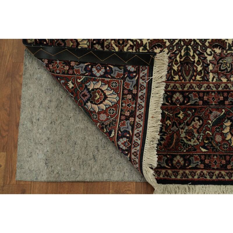 Hand Knotted Oriental 100% Wool Carpet Traditional All-Over Beige & Ivories Bidjar Area Rug - 9' 9'' X 6' 8''