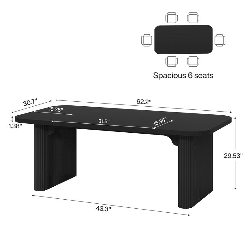 Wood Dining Table, Modern Kitchen Table, Dining Room Accent Table