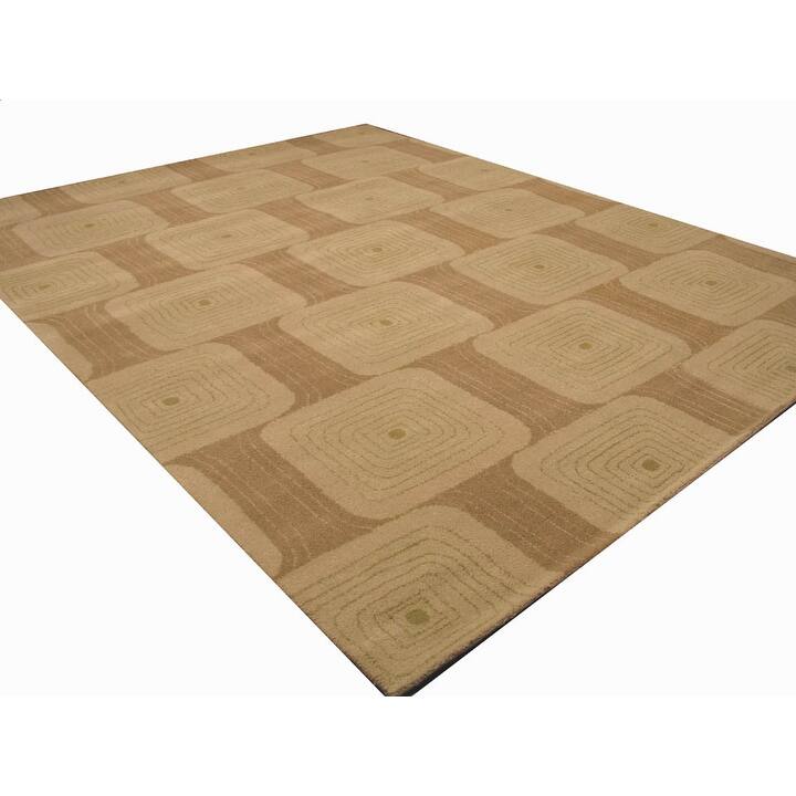 Brown Transitional Geometric Jerome Area Rug 8' x 10' Bed Bath