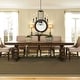preview thumbnail 17 of 17, Armand Antique Brownstone 7 Piece Trestle Table Set