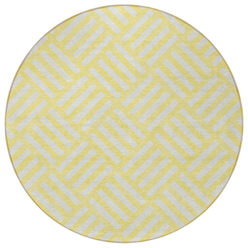 HomeRoots Geometric Transitional Rectangle Outdoor Rug