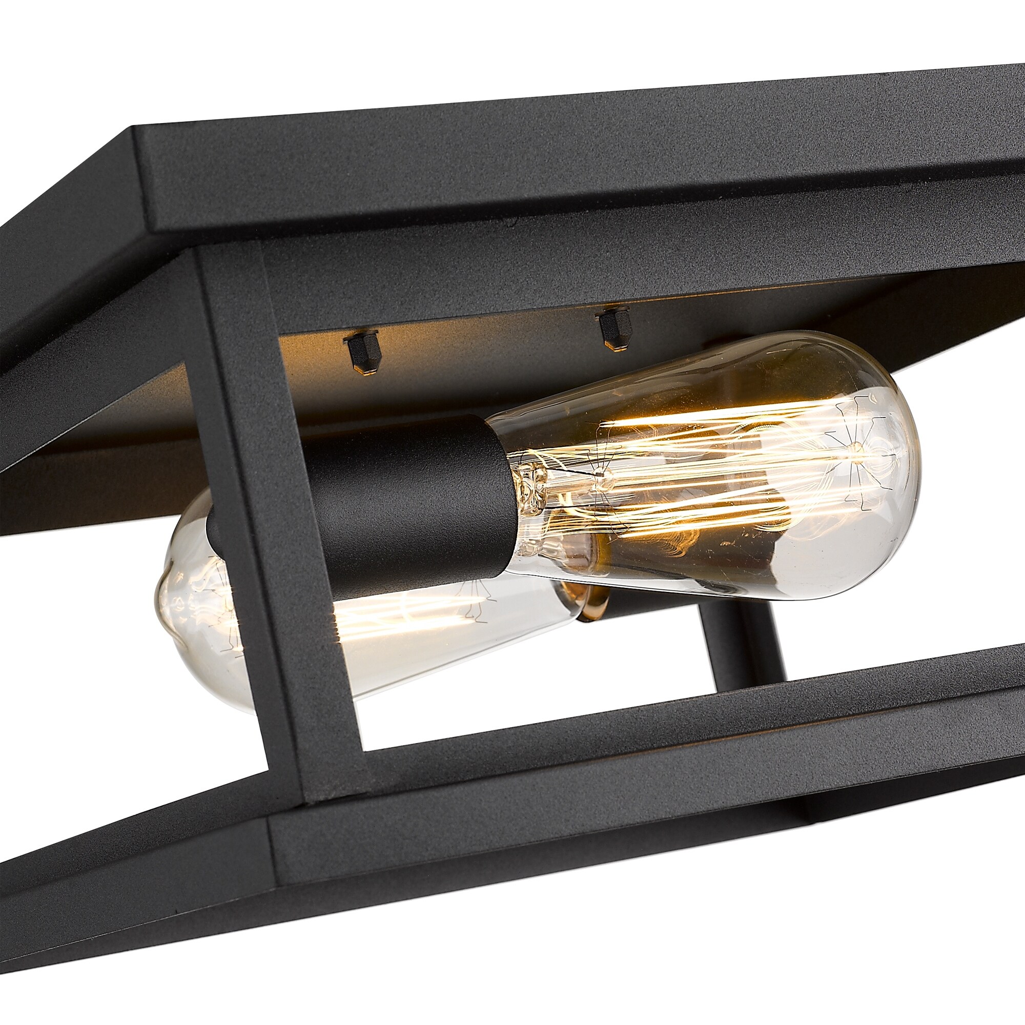 2 Light Flush Mount Ceiling Lights Black Finish On Sale Bed Bath Beyond 35468350
