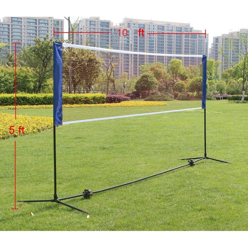 13.5 FT Portable Large Volleyball Badminton Tennis Net with Carrying Bag - 10FT