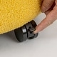 preview thumbnail 21 of 20, Adeco 20" Wide Button Tufted Round Storage Ottoman with Casters