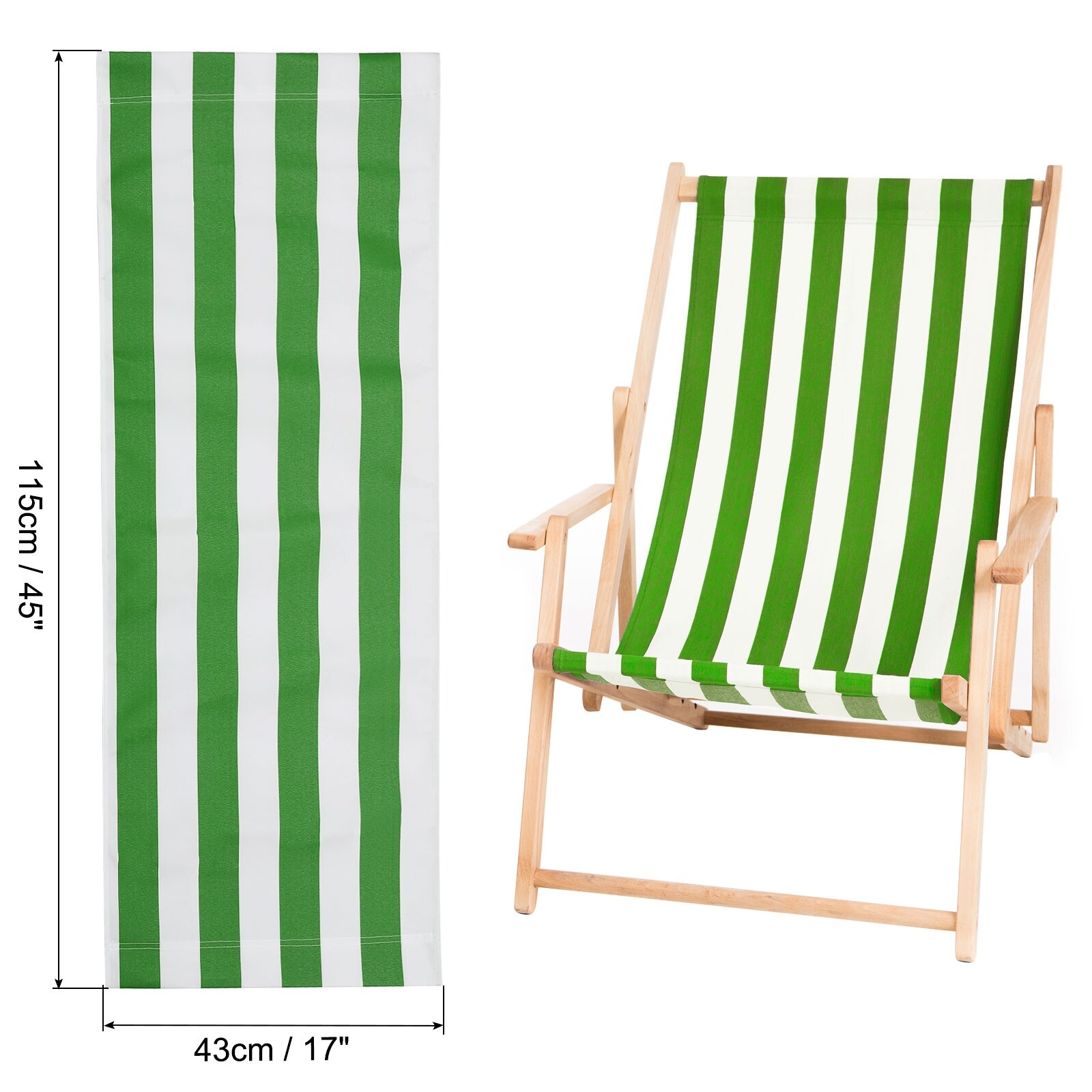 Beach Chair Replacement Fabric Sling Replacement Oxford - 115*43（L*W)