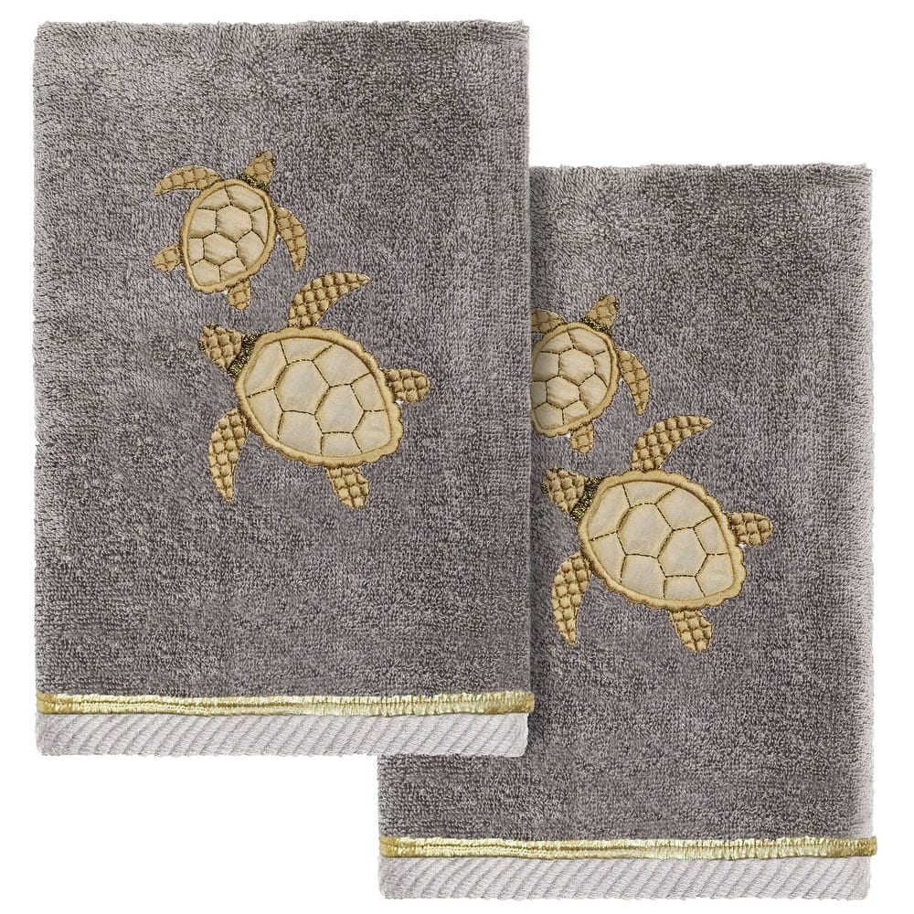 Authentic Hotel and Spa Turkish Cotton Tortuga 2 PC Hand Towel Set