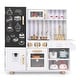 preview thumbnail 6 of 5, Toddler Wooden Kitchen Playset Toys for Girls & Boys White+Black+Golden