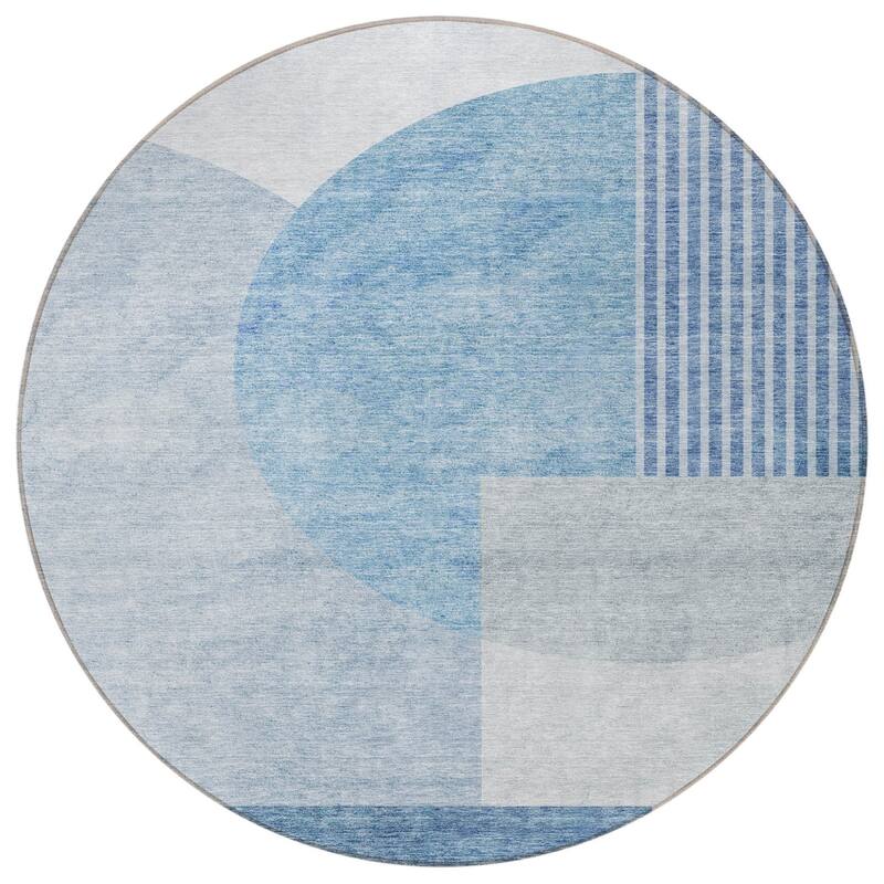 HomeRoots Geometric Transitional Rectangle Outdoor Rug