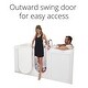 preview thumbnail 3 of 42, Ella Big4Two 36"x80" Hydro&Air&Foot Massage Acrylic Two Seat Walk-In-Bathtub, Outward swing Door, No Faucet, 2" Dual Drain