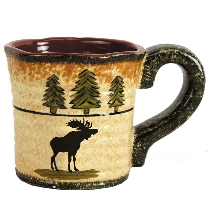 Paseo Road by HiEnd Accents Rustic Bear Ceramic Mug Set, 4 PC