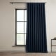 preview thumbnail 46 of 160, Exclusive Fabrics Textured Faux Linen Extra Wide Room Darkening Curtains for Bedroom & Living Room Curtains (1 Panel) 100 X 108 - Nightfall Navy