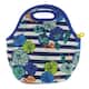 Option Floral Stripe Blue