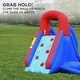 preview thumbnail 3 of 14, Sunny & Fun Compact Inflatable Water Slide Park with Climbing Wall, Slide & Small Pool