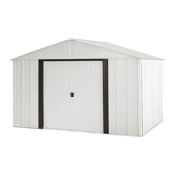 Shop Arrow Arlington 10' W x 8' L Galvanized Steel Shed 