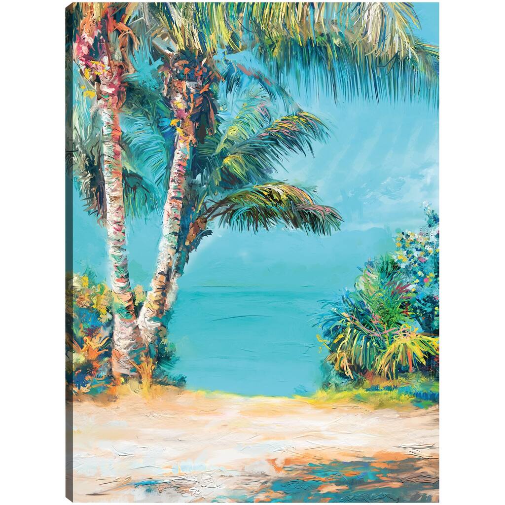 Tropical Teal By Studio Arts Canvas Art Print