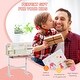 preview thumbnail 14 of 12, Qaba Wooden Kids Study Desk, Height Adjustable Children School Study Table, Student Writing Desk with Tilt Desktop