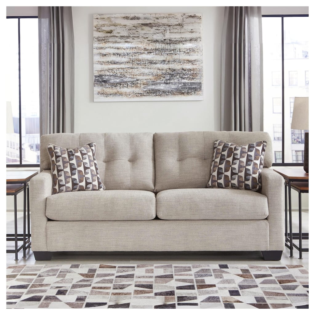 Signature Design by Ashley Mahoney Beige Full Sofa Sleeper - 75"W x 38"D x 37"H