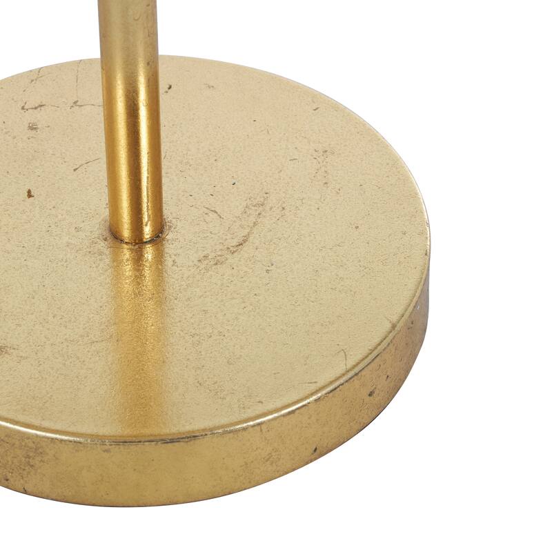 Metal Tree Table Lamp or Floor Lamp with Round Base - Gold - Roche River Decor