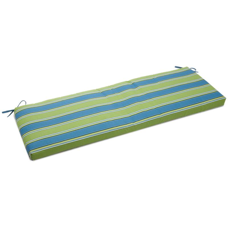 Blazing Needles 63-inch All-Weather Bench Cushion - 63 x 19 - Haliwell Caribbean