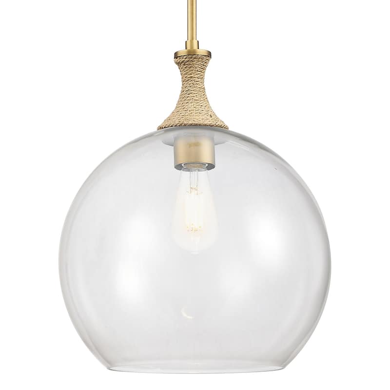 Innovations Lighting 415-1SR-G122-14 Astor 14" Wide Rope Detailed - Brushed Brass