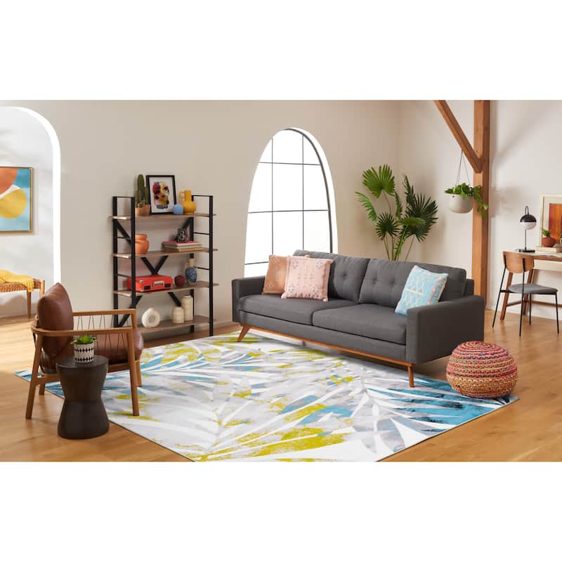 SAFAVIEH Skyler Leanna Distressed Tropical Watercolor Rug