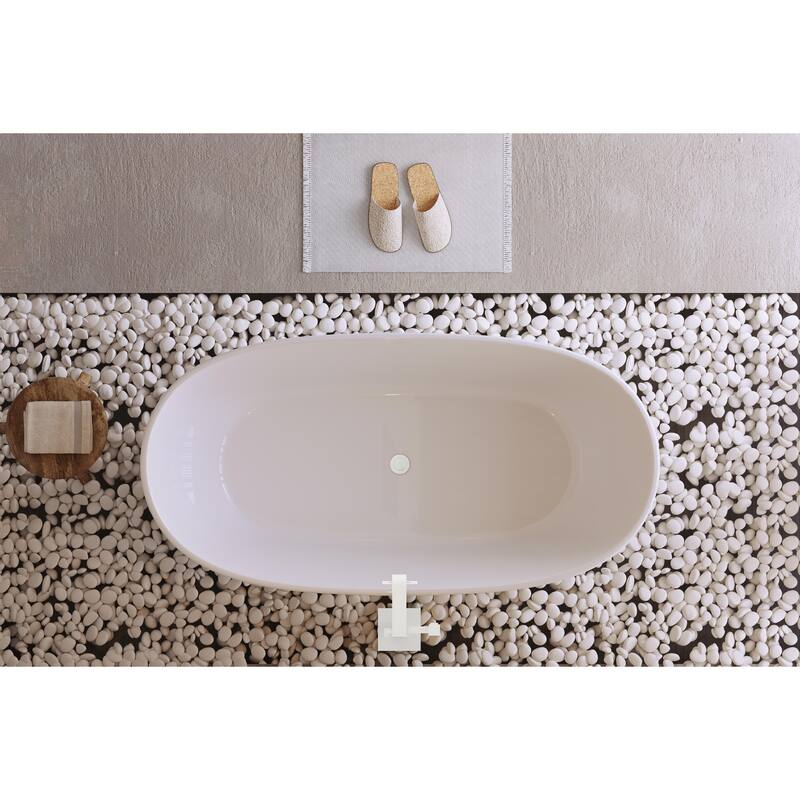Adler Soaking Bathtub in Glossy White