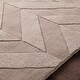 preview thumbnail 19 of 46, Hand-Woven Ann Tone-on-Tone Zig-Zag Wool Area Rug - 2' 3" x 14'
