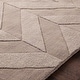 preview thumbnail 29 of 46, Hand-Woven Ann Tone-on-Tone Zig-Zag Wool Rug